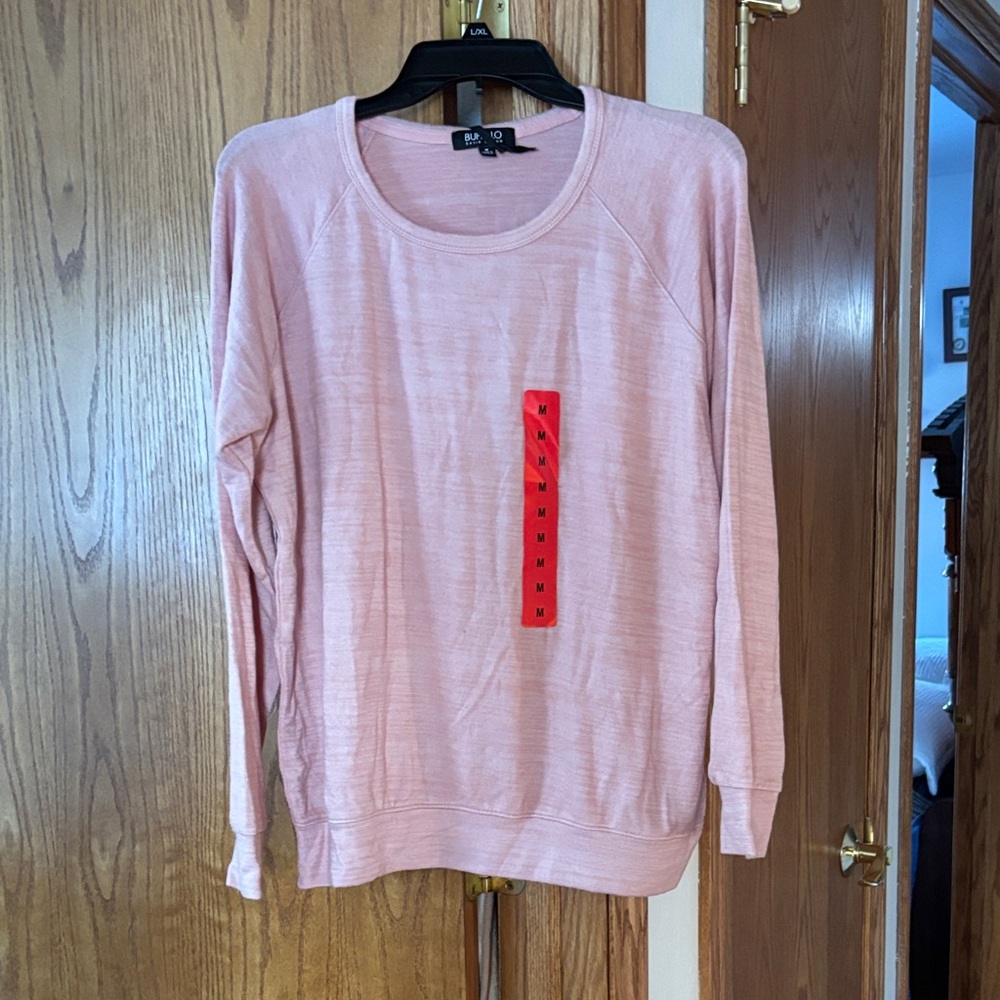 Buffalo David Bitton Pink Long Sleeve Top